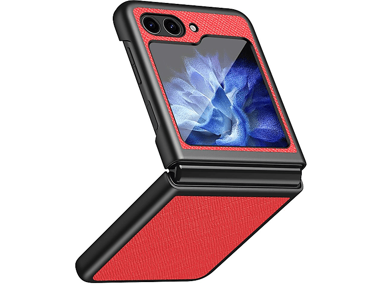 KÖNIG DESIGN Case, Backcover, Samsung, Z Galaxy 5G, Flip5 Rot