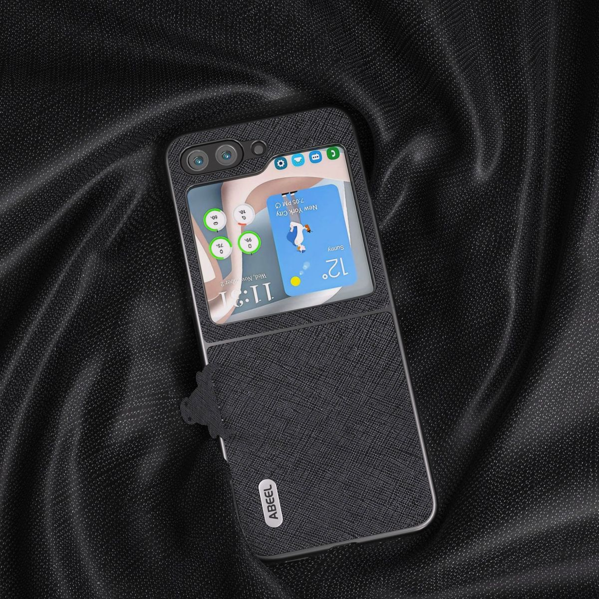 DESIGN KÖNIG Galaxy Case, Flip5 Schwarz Z 5G, Samsung, Backcover,