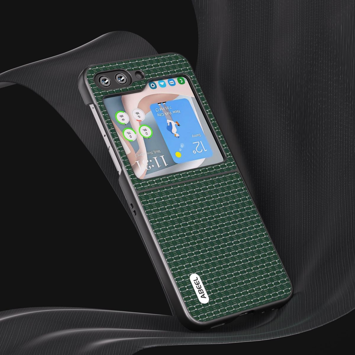Case, Z KÖNIG DESIGN 5G, Samsung, Grün Backcover, Flip5 Galaxy
