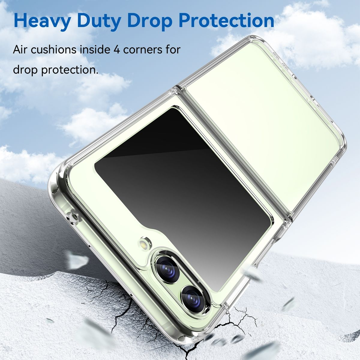KÖNIG DESIGN 5G, Backcover, Flip5 Galaxy Case, Samsung, Transparent Z