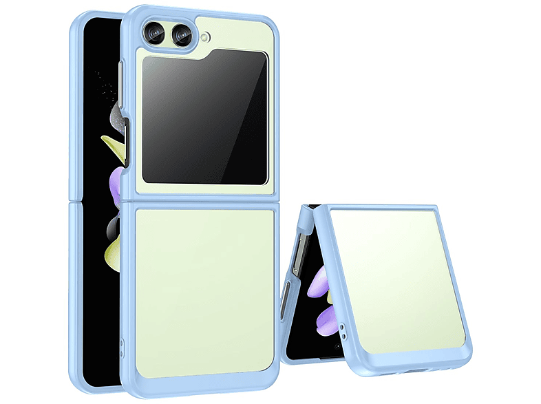 KÖNIG DESIGN Case, Blau Samsung, Z Flip5 Galaxy Backcover, 5G