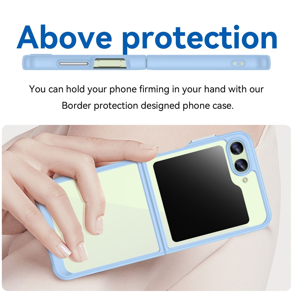 KÖNIG DESIGN Case, Blau Samsung, Z Flip5 Galaxy Backcover, 5G