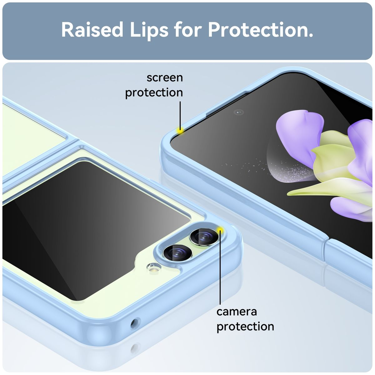 Samsung, Flip5 Blau Z Backcover, Case, DESIGN KÖNIG 5G, Galaxy