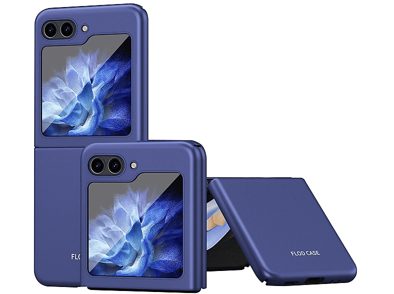 KÖNIG DESIGN Case, Flip5 Z Samsung, 5G, Backcover, Galaxy Blau