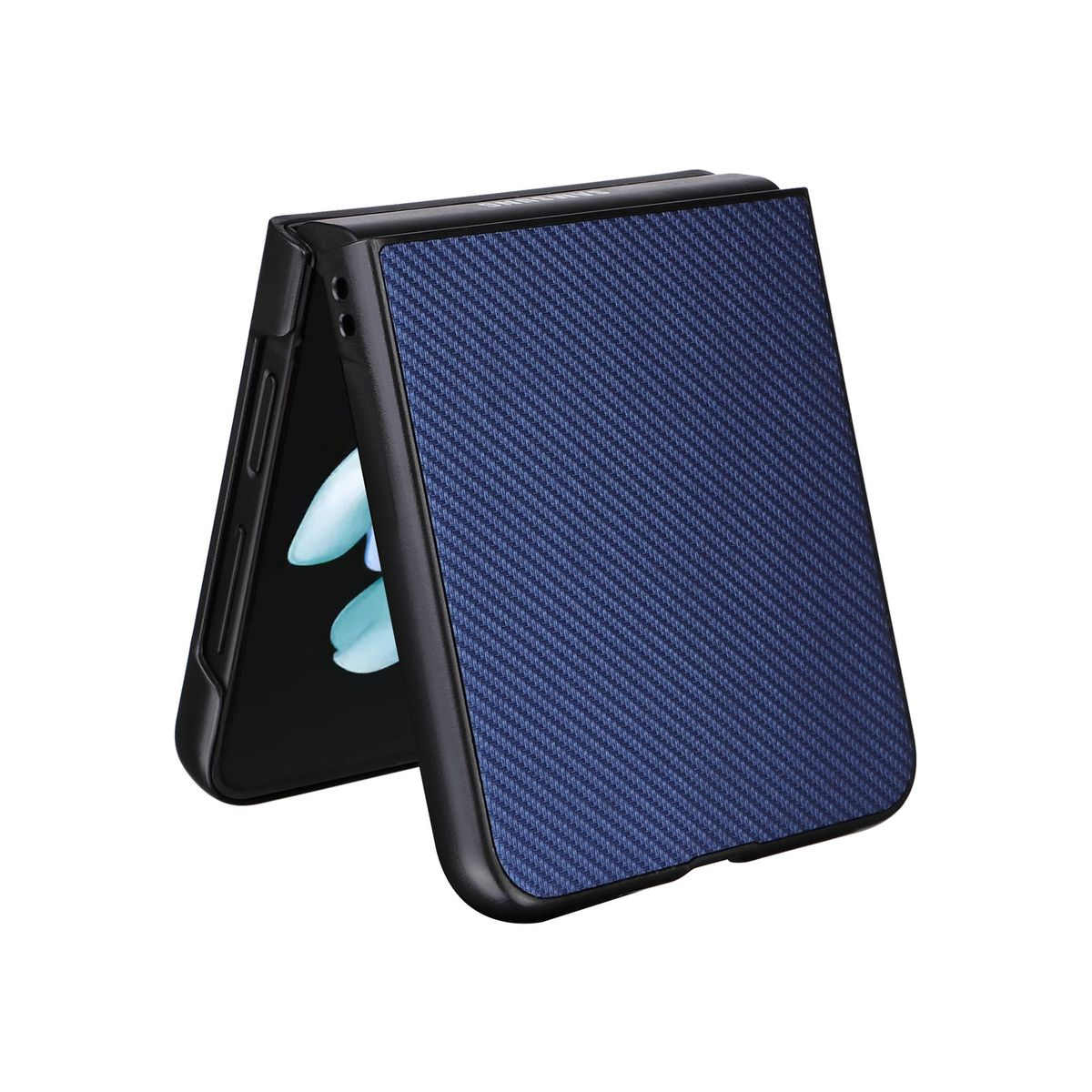 Samsung, Flip5 KÖNIG Z 5G, Backcover, Case, Blau DESIGN Galaxy