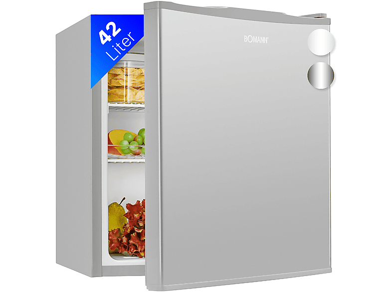 BOMANN KB 7346 Kühlschrank (E, 510 mm hoch, Silber)
