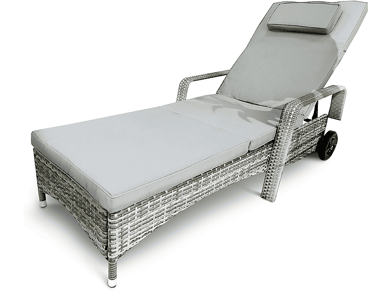 & Gartenliege, Grau Relax HARMONIE SWING Polyrattan