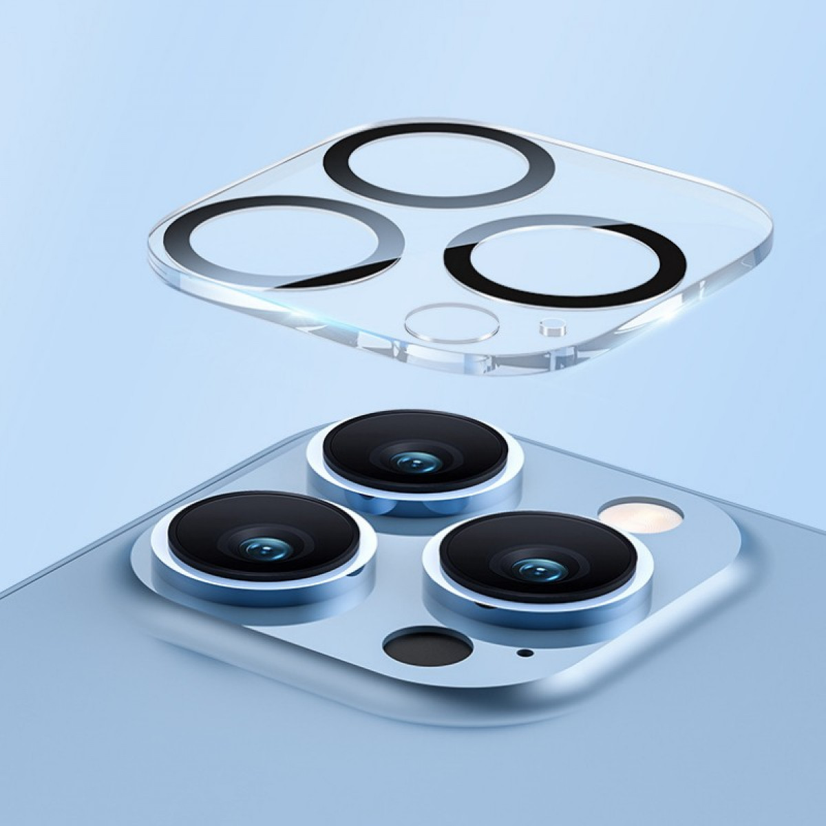 6er-P Linsenschutz(für Max) Apple gehärtetem aus INF Pro iPhone Kameraschutz-Objektivabdeckung Glas, 13 transparent,