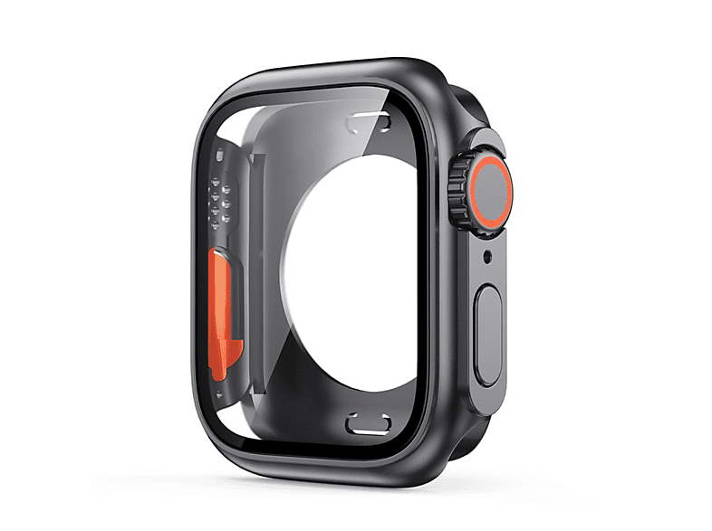 INF Apple Watch 45 mm Hartschale mit gehärtetem Film und integriertem All- Schutzhülle(für Apple 7. und 8. Generation) | Smartwatch Schutzhüllen