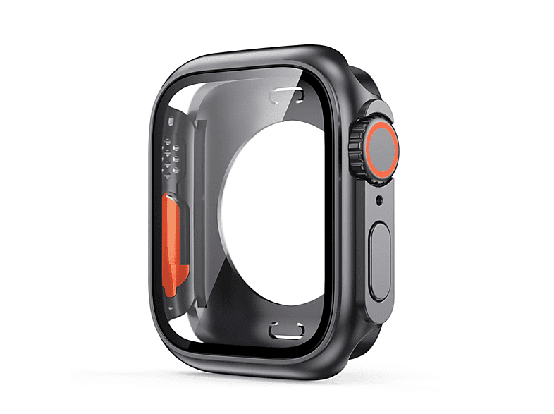 Generation) Apple All- Apple Watch integriertem Hartschale 8. mit Schutzhülle(für INF 7. mm Film und und 45 gehärtetem