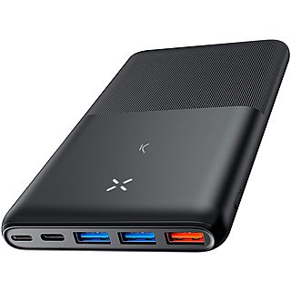 Power Bank - KSIX Bxba20000pu, 20000, USB-C / USB-A, Negro