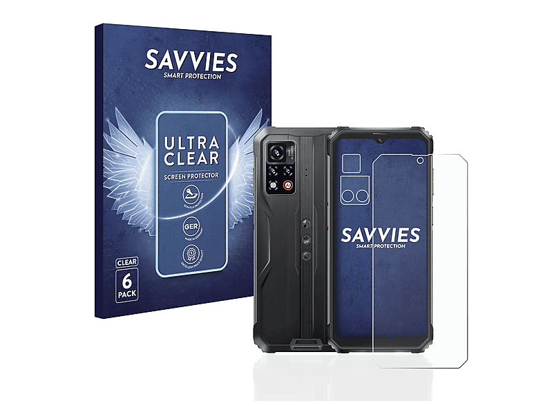 SAVVIES 6x klare Schutzfolie(für Blackview BV9200)