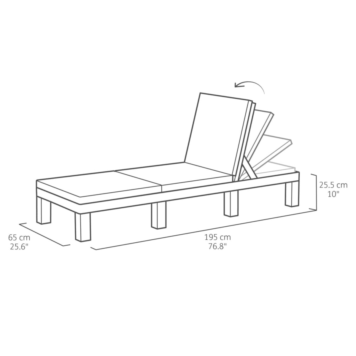 Sonnenbett, Braun 441307 KETER