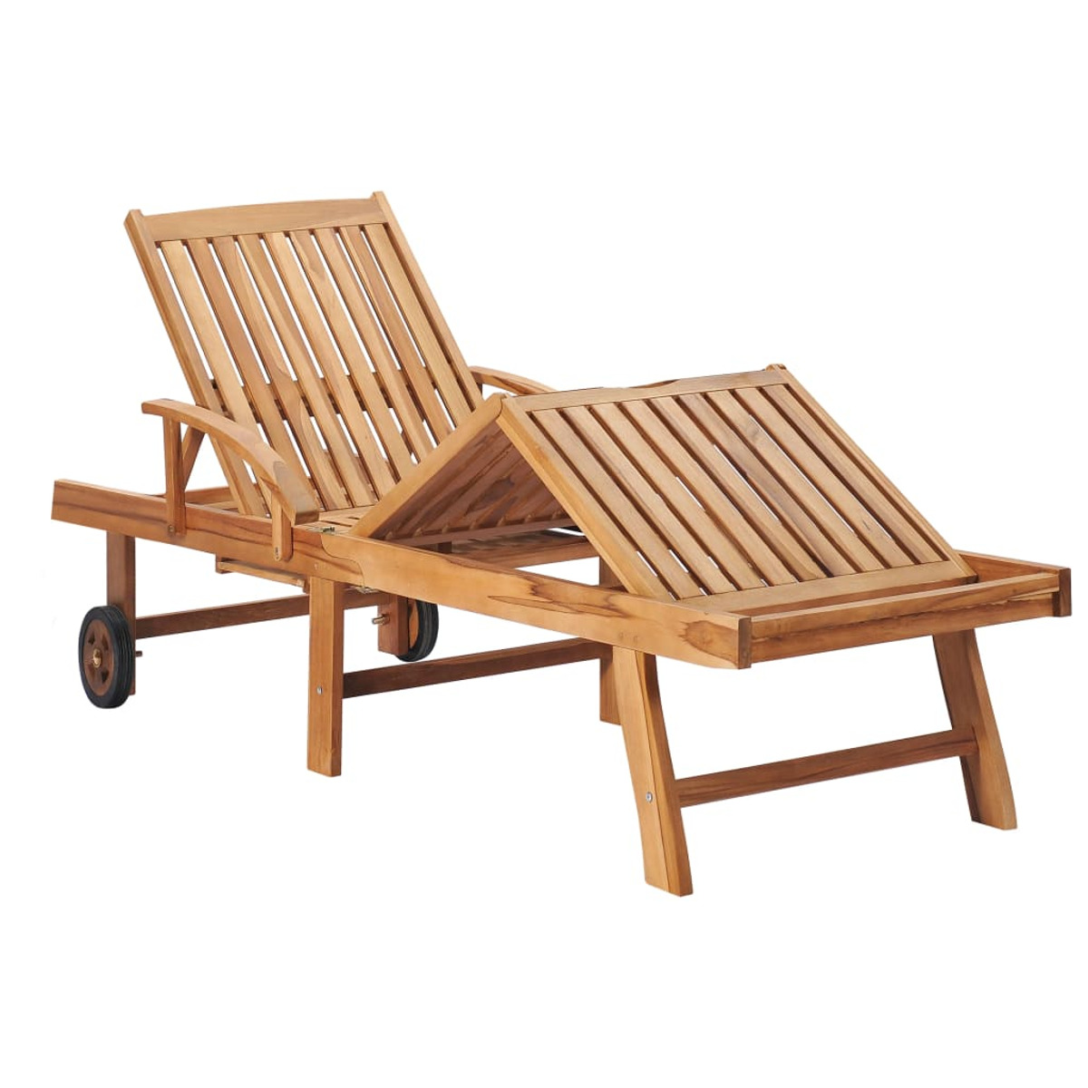 VIDAXL Sonnenbett, Holz-Naturfarben 3063018