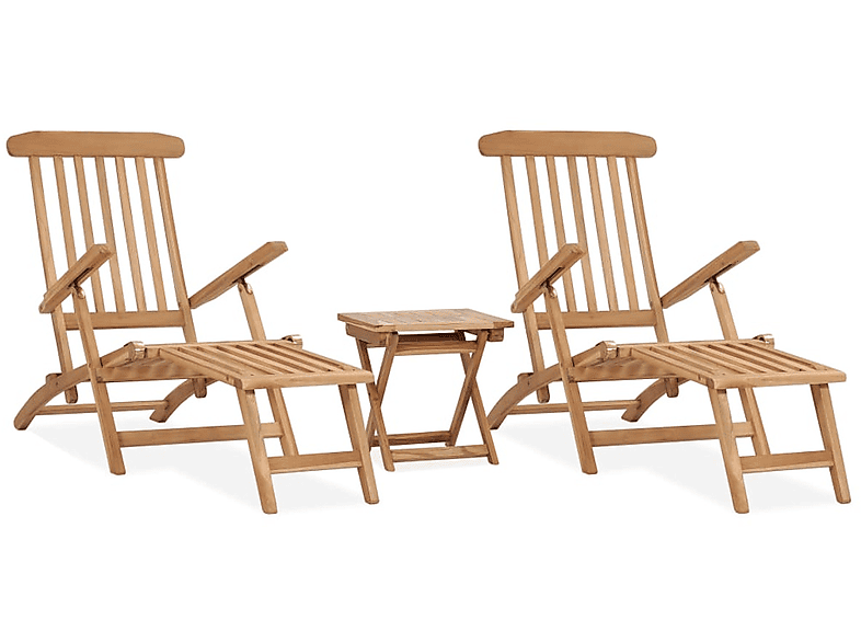 VIDAXL 3059959 Holz-Naturfarben Sonnenbett