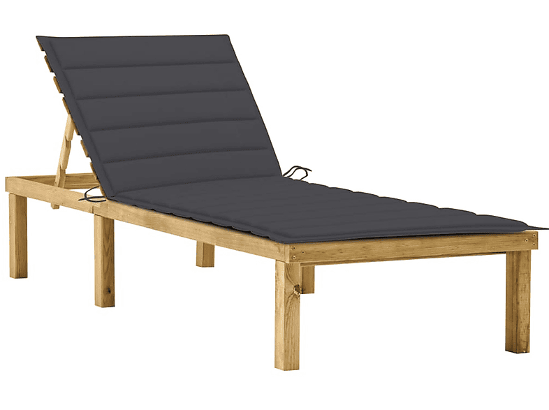 Sonnenbett, VIDAXL Anthrazit 3065849