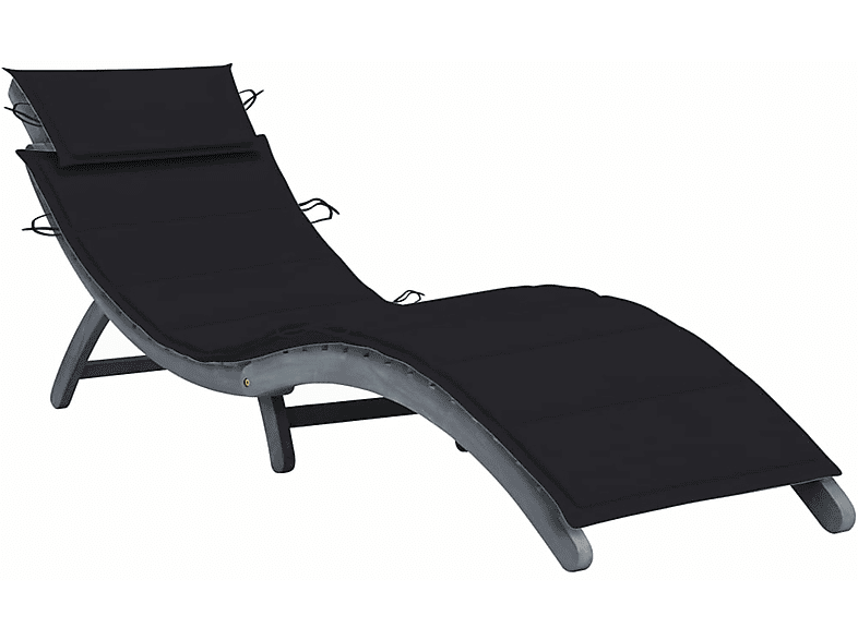 VIDAXL 3064051 Sonnenbett, Schwarz