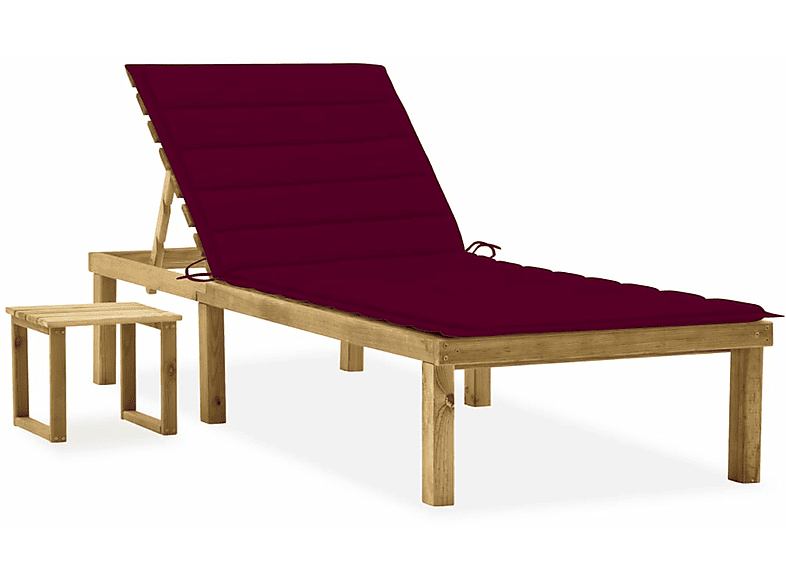 Sonnenbett, VIDAXL Weinrot 3065843