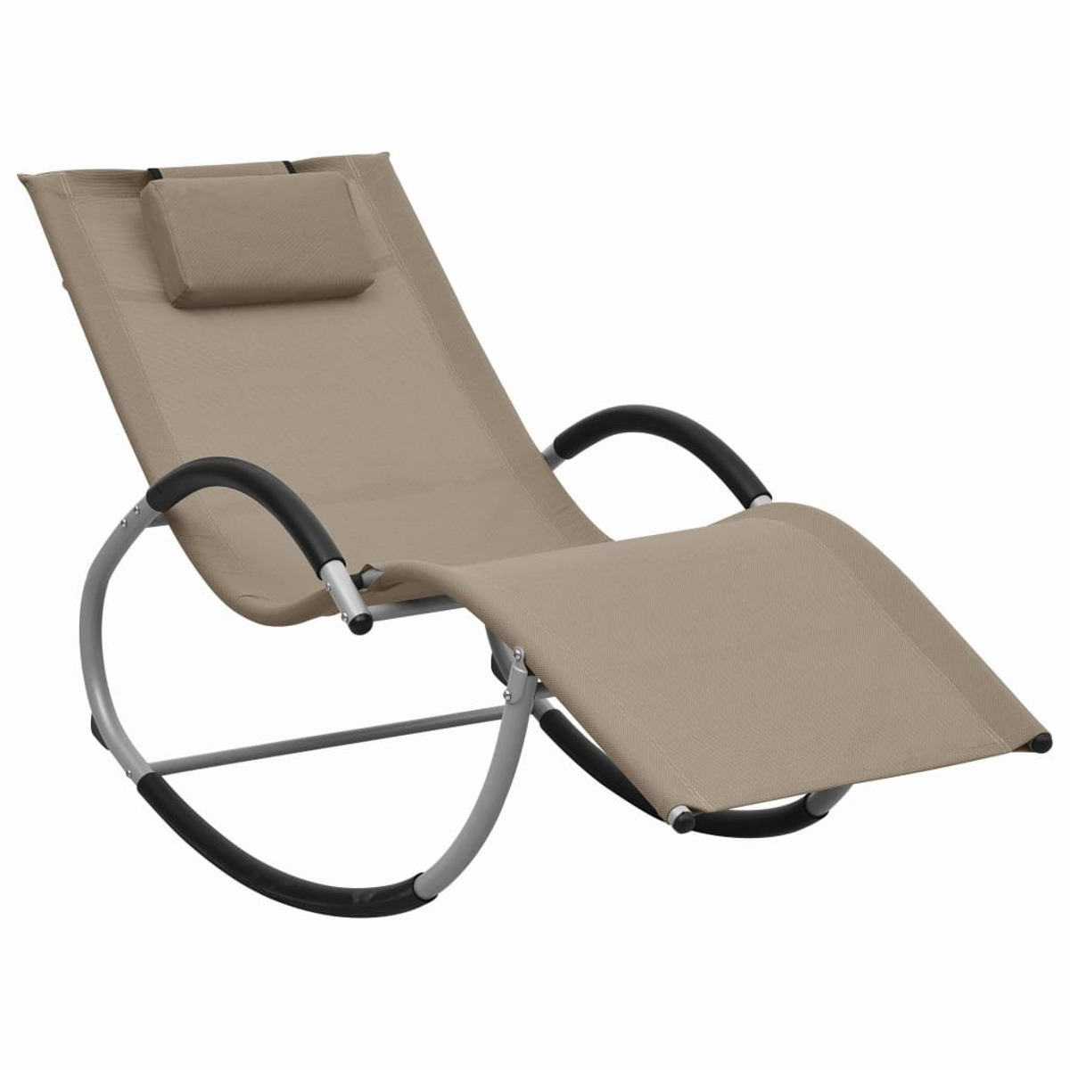 VIDAXL Taupe 47790 Sonnenbett, Grau und