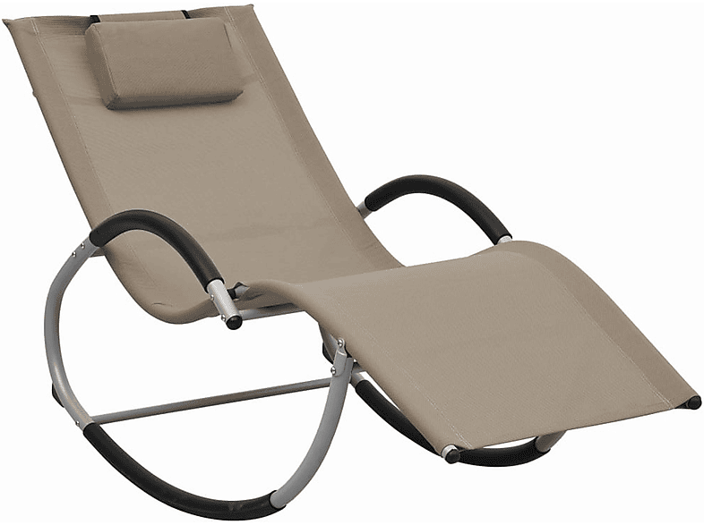 VIDAXL Taupe 47790 Sonnenbett, Grau und