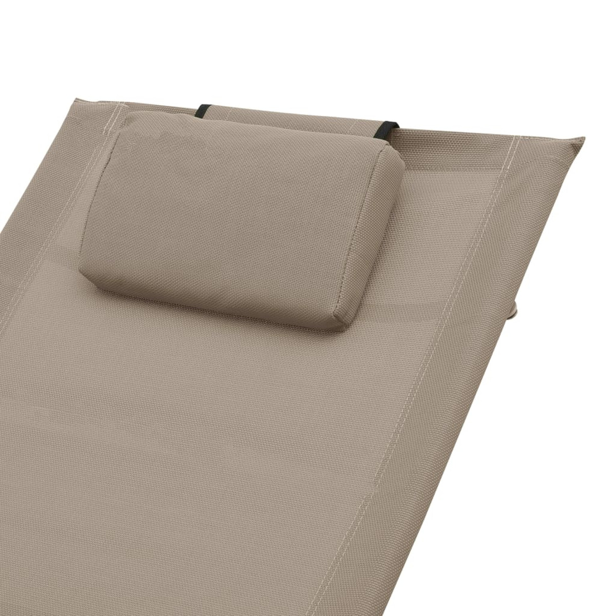 VIDAXL Taupe 47790 Sonnenbett, Grau und