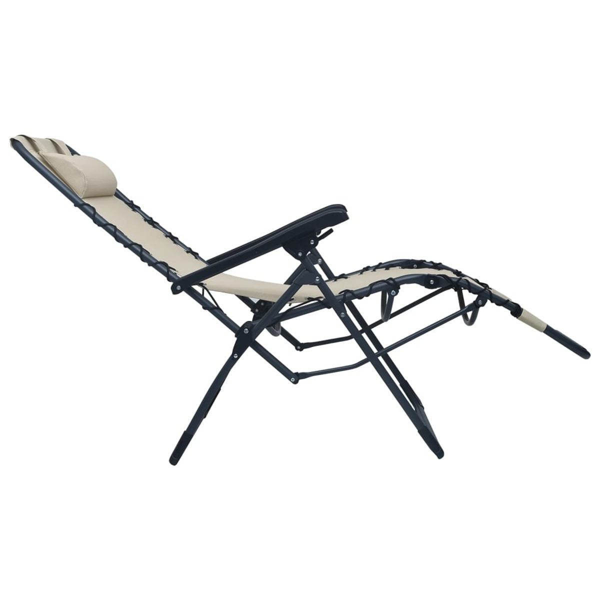 Creme 312464 VIDAXL Sonnenbett,