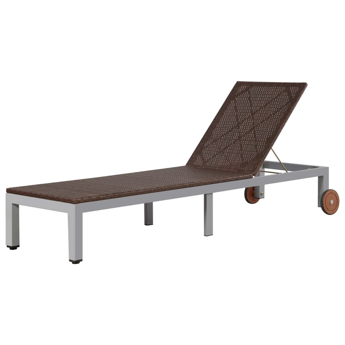 VIDAXL 43974 Braun Sonnenbett