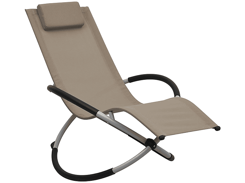 47795 VIDAXL Sonnenbett, Grau Taupe,