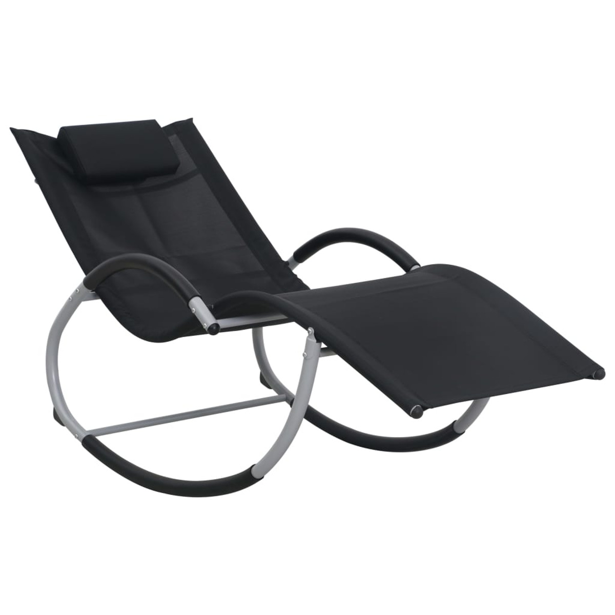 Grau 47788 und Schwarz VIDAXL Sonnenbett,