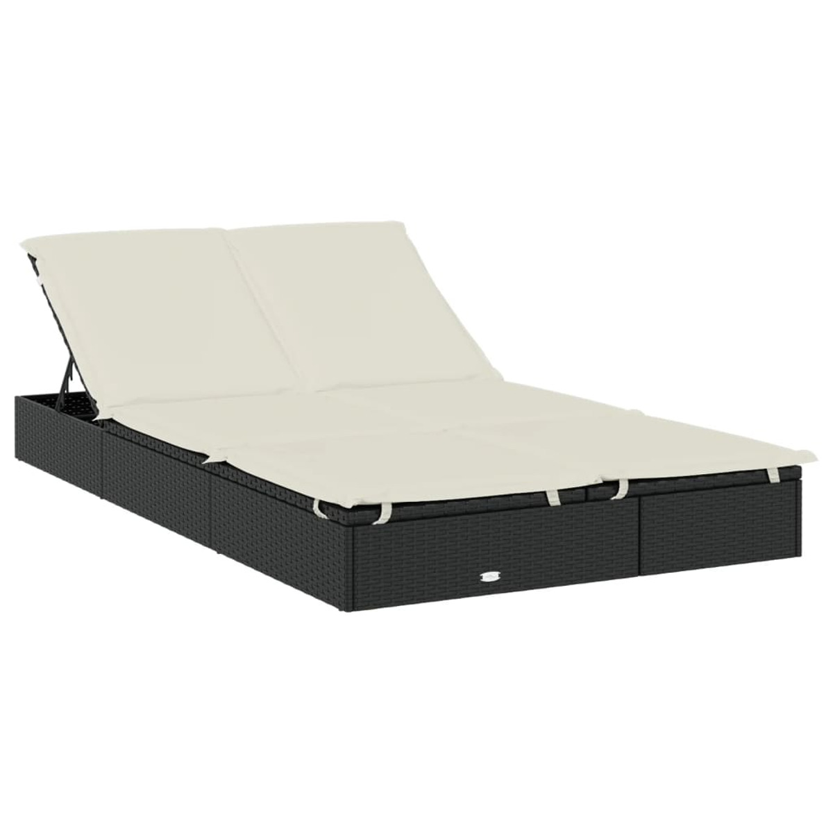 VIDAXL 319654 Schwarz Sonnenbett