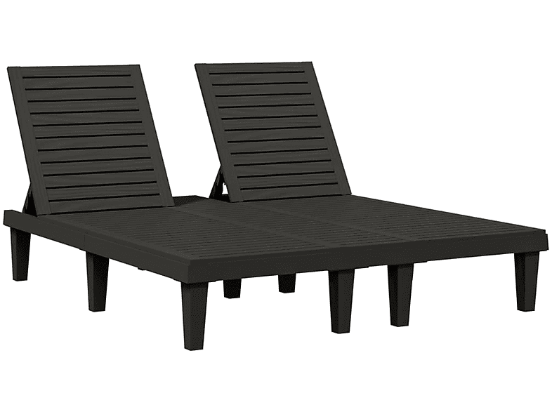 VIDAXL 364150 Sonnenbett, Schwarz