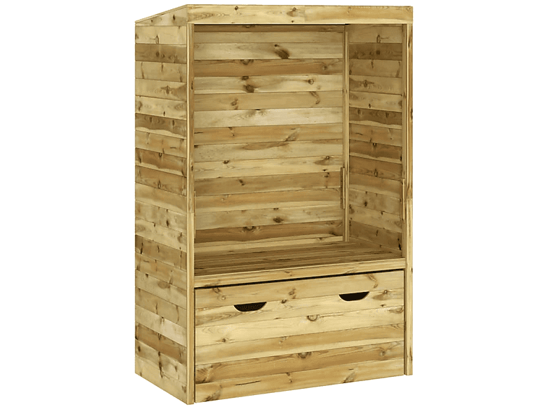 Sonnenbett, Holz-Naturfarben 318206 VIDAXL