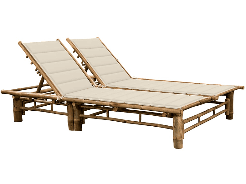 VIDAXL 3063947 Sonnenbett, Cremeweiß