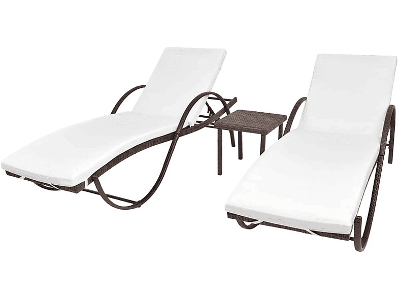 VIDAXL 274868 Braun Sonnenbett