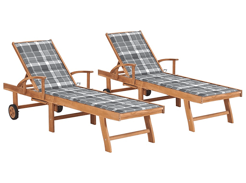 VIDAXL Holz-Naturfarben Sonnenbett, 3073200