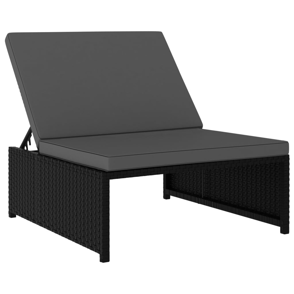 VIDAXL 47402 Sonnenbett, Schwarz