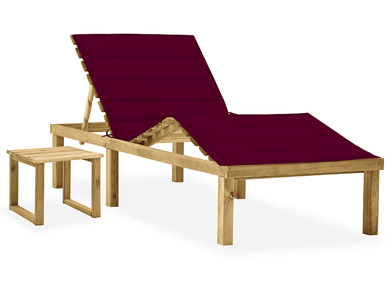 VIDAXL Weinrot 3065873 Sonnenbett,