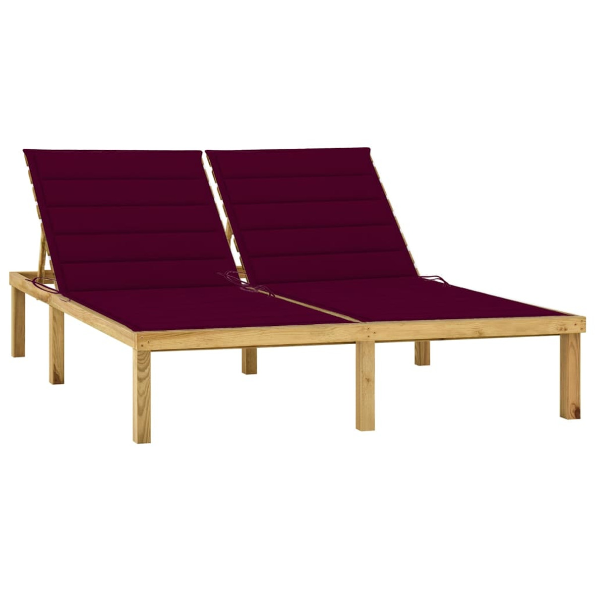 VIDAXL 3065888 Weinrot Sonnenbett