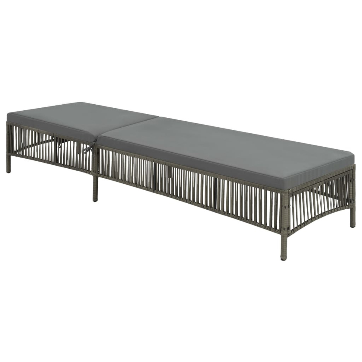 Grau 44455 VIDAXL Sonnenbett,