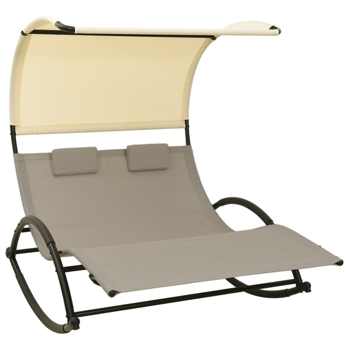 Taupe 310549 und Sonnenbett, VIDAXL Creme