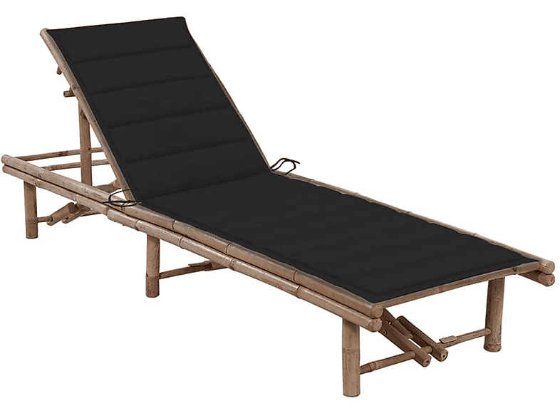 VIDAXL Sonnenbett, Schwarz 3061639