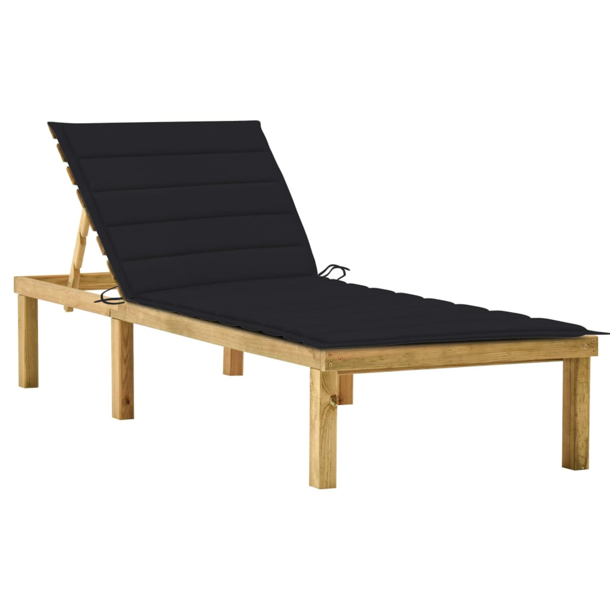 Sonnenbett, VIDAXL 3065856 Schwarz