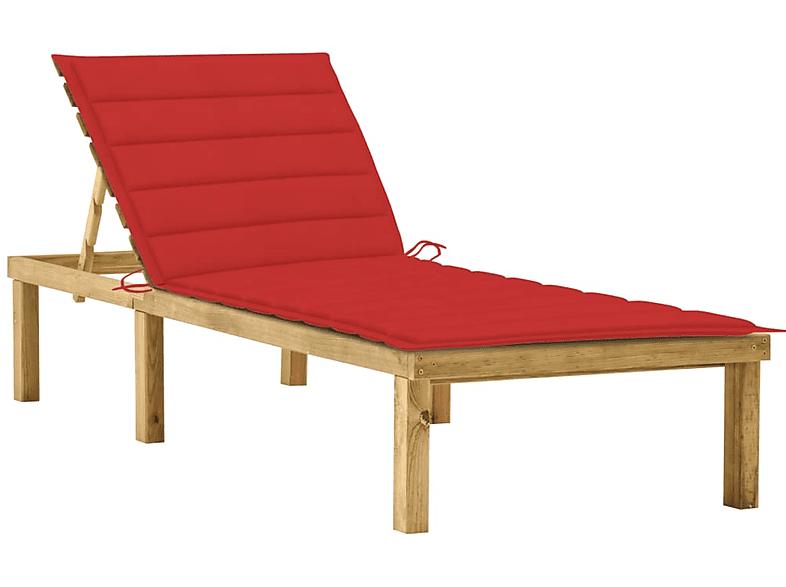 VIDAXL 3065855 Sonnenbett, Rot