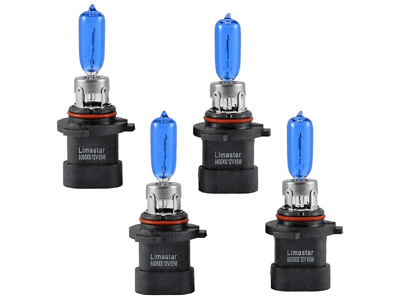 SW 12V INBUSCO / 65 SET Weiß H4 Prime Halogen-Glühlampen 9005XS Watt KUBIS