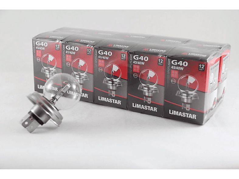 G40 Mehrfarbig Watt R2-9 H4 / Halogen-Glühlampen INBUSCO 40 / KUBIS