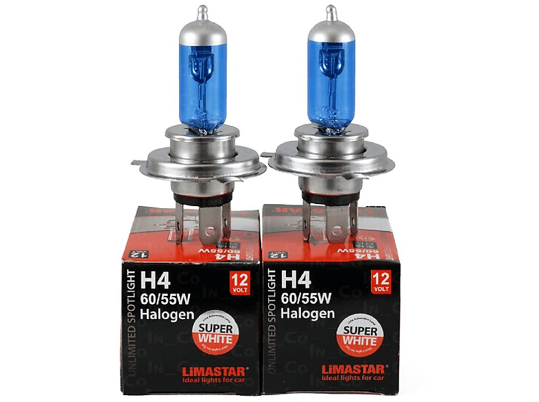 INBUSCO / KUBIS 55 SW 60/55 Watt W Halogen-Glühlampen Weiß H4 H4