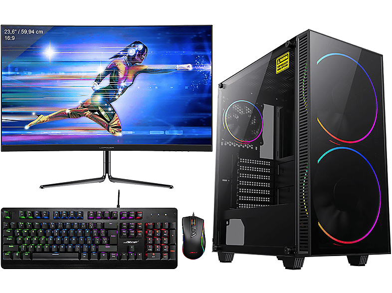 OMIXIMO Black Hole i7005S, Gaming PC, 32 GB RAM, 1000 GB SSD, GeForce