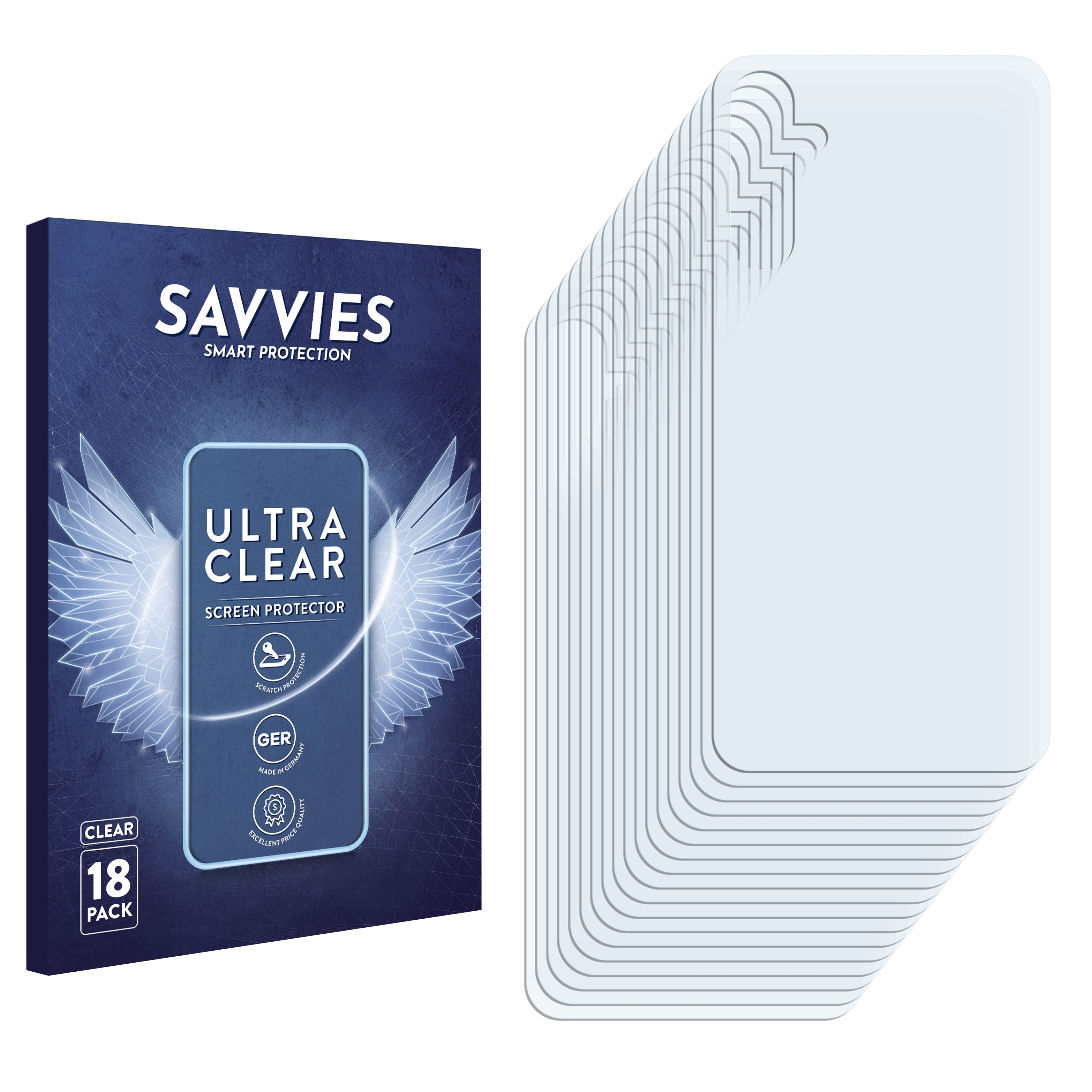 Galaxy A34 Samsung Schutzfolie(für 5G) 18x klare SAVVIES