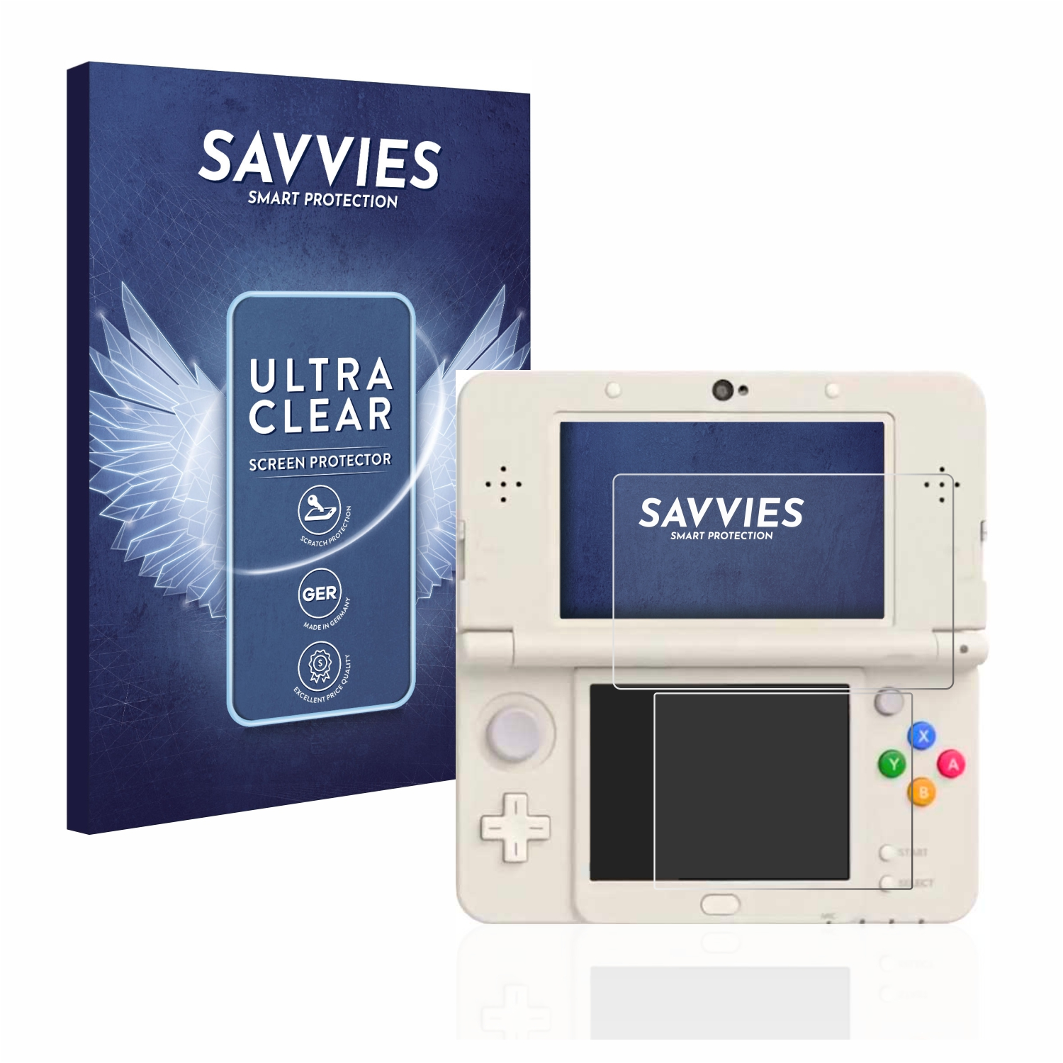 SAVVIES 18x klare Nintendo 3DS) New Schutzfolie(für