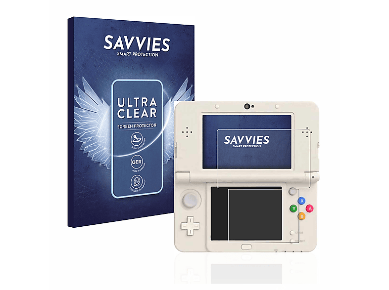 SAVVIES 18x New 3DS) Schutzfolie(für klare Nintendo